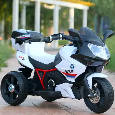 New children's electric car Children's three-wheeled motorcycle large double drive can mount men and women baby electric car