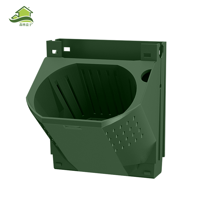 Forest Box 5017 single-hole outdoor plant wall flower pot container vertical three-dimensional green planting case free steel structure