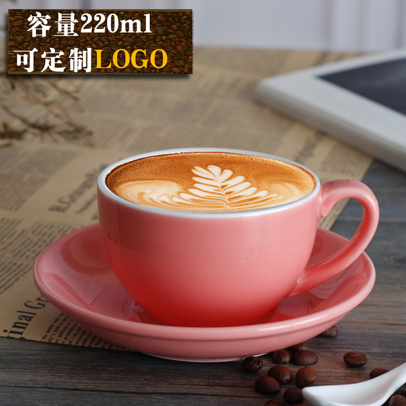 Tao Li Xuan 220ml creative flower coffee cup European ceramic coffee cup saucer set with spoon custom LOGO