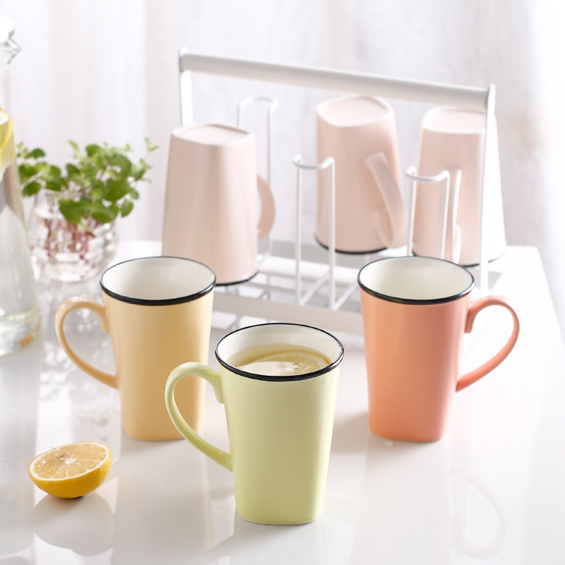 Naughty Xuan Ceramics Mark Cup 6 pieces Home Office water cup Tea Cup European style minimalist coffee cup Custom LOGO