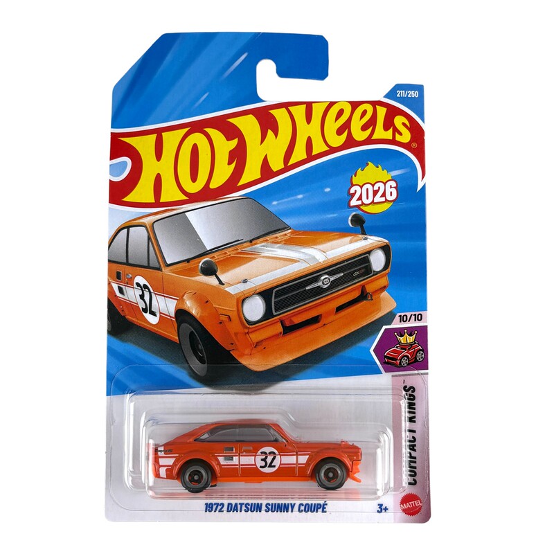 Hot Wheels C4982 Hot Little Sports Car Alloy Car Toy Datsun 1972 Datsun Sunny Coupe