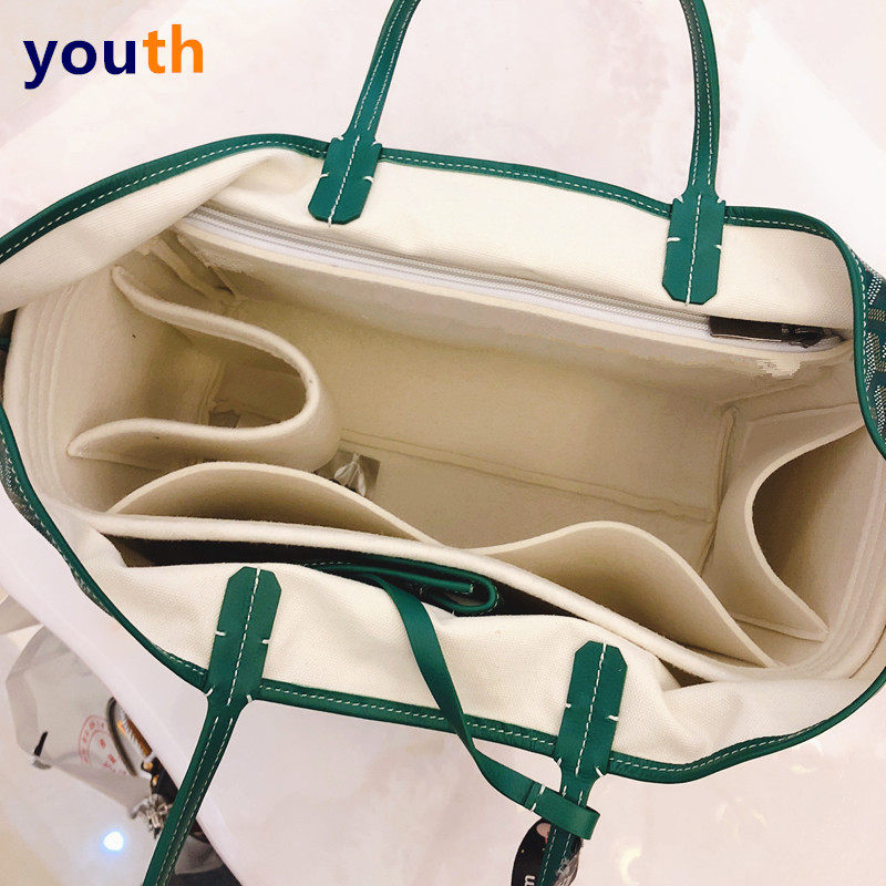 Suitable for Goya liner bag Goyard medium and large dog tooth storage bag mummy bag middle bag tote lining bag support