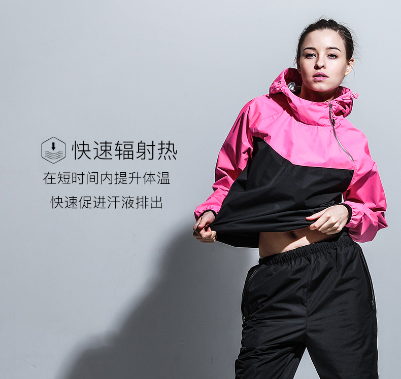 Lực cho mồ hôi phù hợp với phụ nữ phù hợp với mồ hôi phù hợp với quần chạy bộ thể dục áo khoác thể thao bangs phù hợp với mồ hôi phù hợp với - Thể thao sau bộ adidas hồng