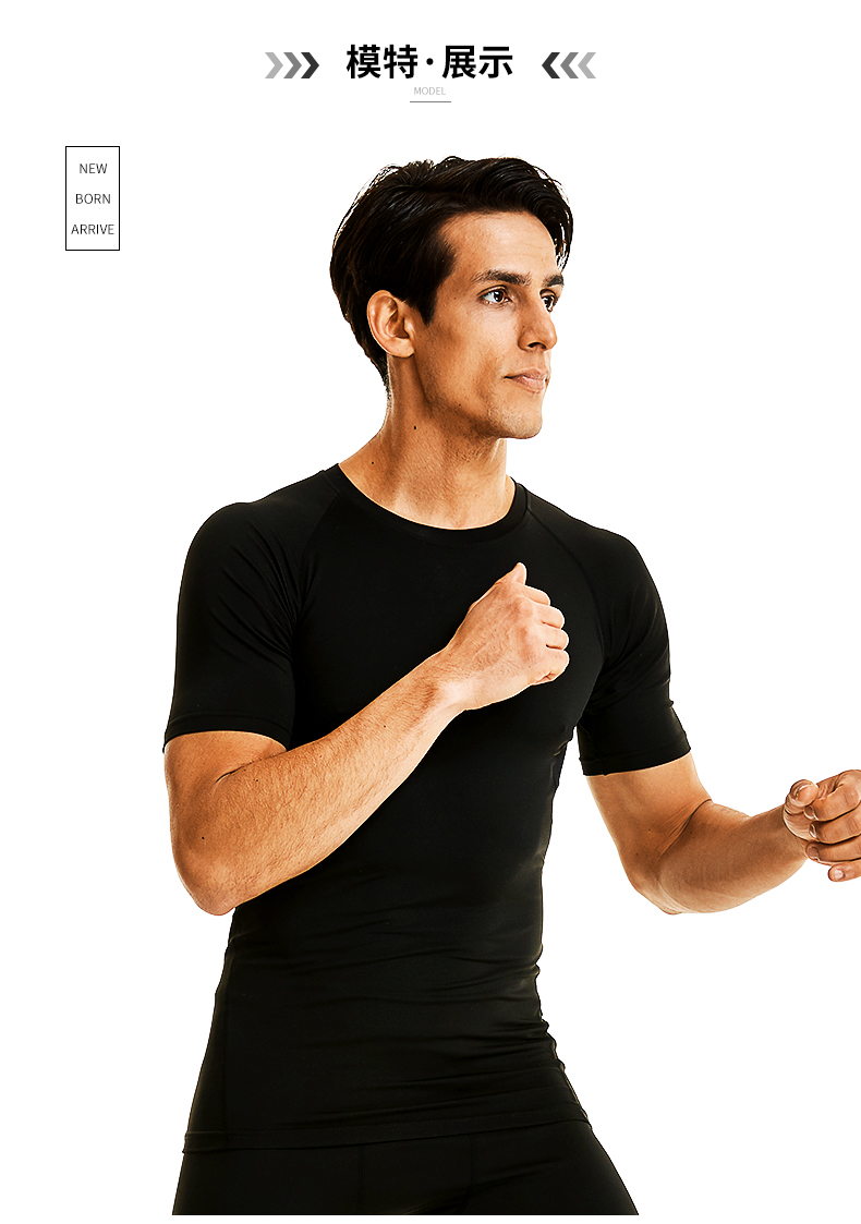 Buộc áo thể thao nam tay ngắn bó sát phần mỏng mỏng làm khô nhanh marathon thể dục đào tạo áo chạy bộ màu đen áo tank top nam