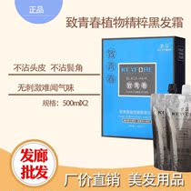 Hair salon special plant hair cream natural black oil water hair cream pure black non-stick scalp without irritation