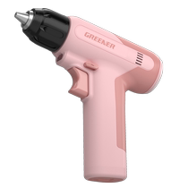 Green forest small pink drill hand electric drill 7 2v girls home pistol drill lithium battery to punch wall hole multi-function electric pink