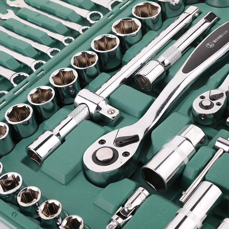 Green Forest 53 Pieces Sleeve Set Sleeve Quick Ratchet Hexagon Wrench Suit Vapor Repair and Repair Combined Toolbox-Taobao