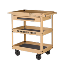 GREENER trolley industrial ins style home coffee book oil painting mobile storage plant storage green forest flower stand