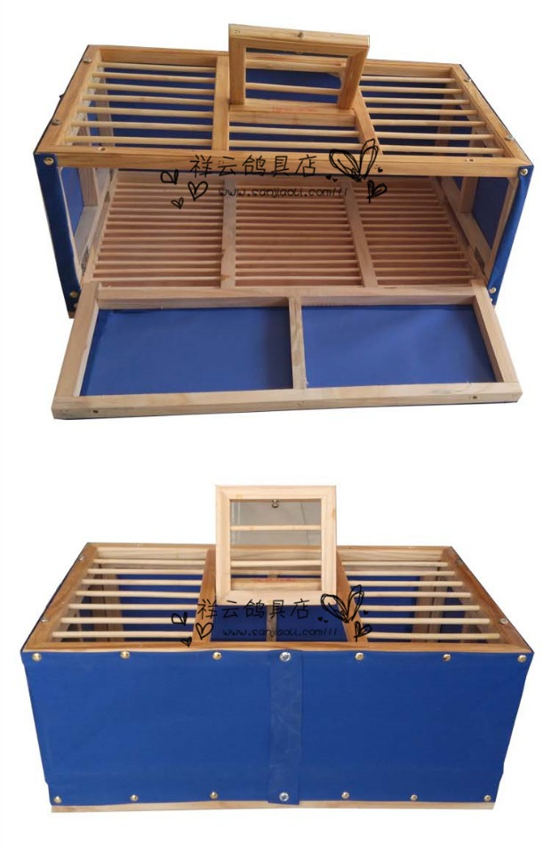 Cung cấp chim bồ câu, gỗ rắn, lồng chim bồ câu gấp, huấn luyện chim bồ câu, lồng, lồng bay, lồng chim bồ câu, lồng vải bằng thép không gỉ - Chim & Chăm sóc chim Supplies thức ăn cho chim