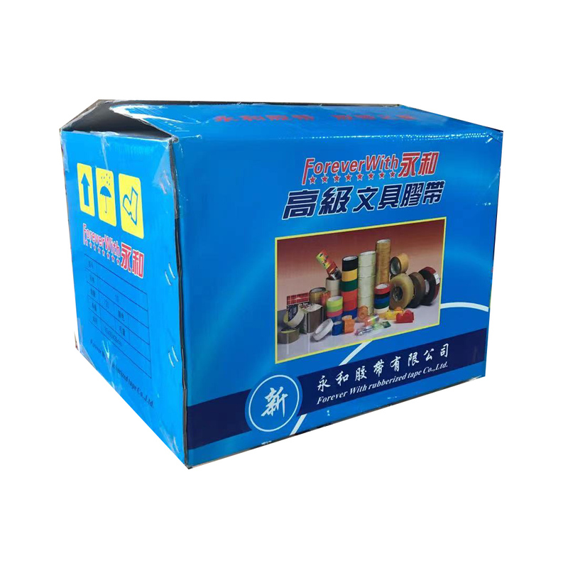 Yonghe Stationery Tape Transparent Yellow Small Tape Textile Cloth Export Rolling Office Small Full Box 
