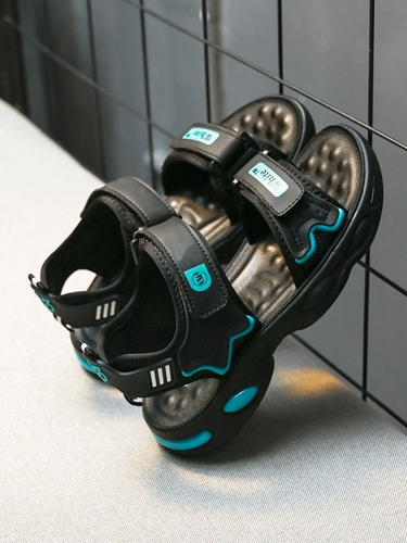 Летние сандалии для мальчиков, детская пляжная пляжная обувь, в корейском стиле, подходит для подростков, мягкая подошва