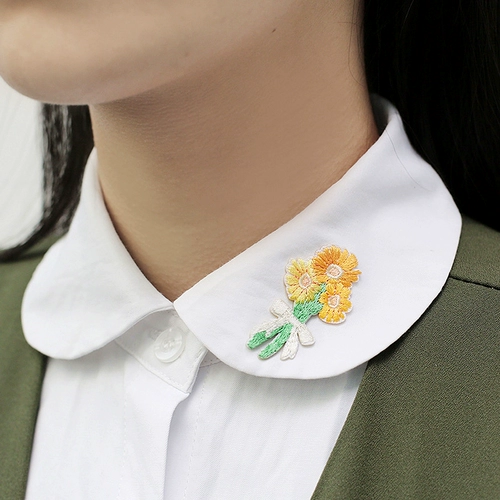 Штаны, сумка, самоклеющийся пластырь, в цветочек, с вышивкой