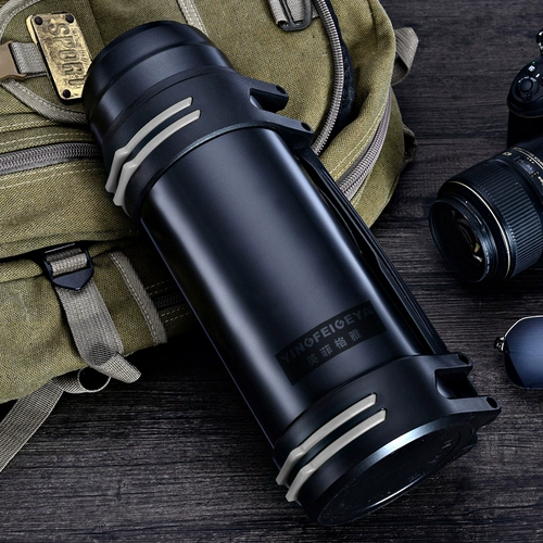 Вместительный и большой стакан, очень большой термос из нержавеющей стали, портативный чайник для путешествий