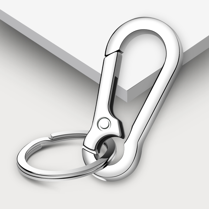 Car High-end Net Red Key Button Men Multifunction Key Ring With Pendant Women's Bag Diy Lock Spoon Clasp Hanging Accessories