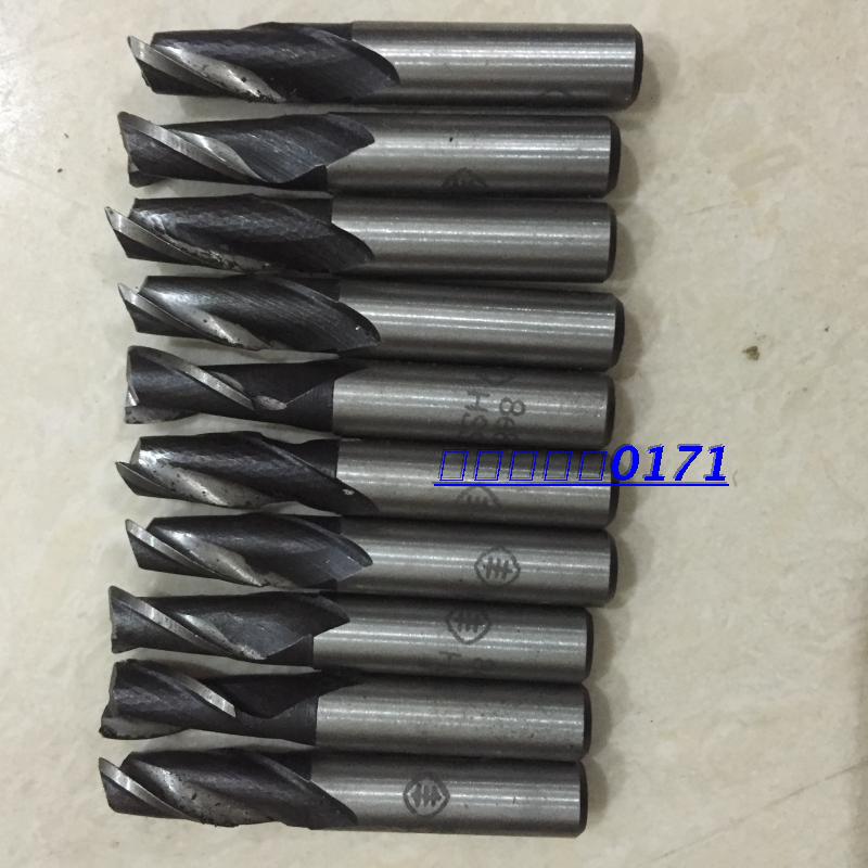 Second-hand Changshu Feng brand straight handle keyway cutter milling cutter two blades 4 5 6 8 12 14 18 20