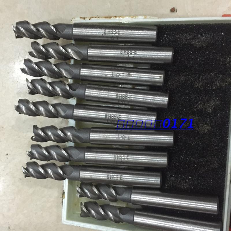 Secondhand work straight shank upright milling cutter HSS high speed net 3 blades mm6 8 10 12