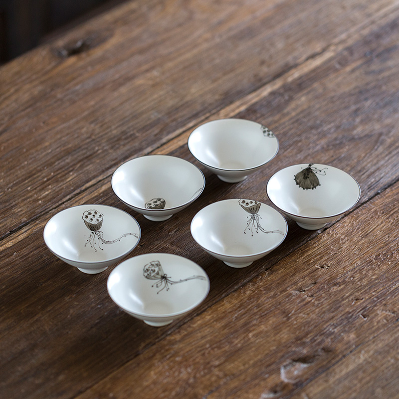 Jun ware up porcelain kung fu tea set the features of a complete set of hand - made of ceramic tureen household set of 6 cups