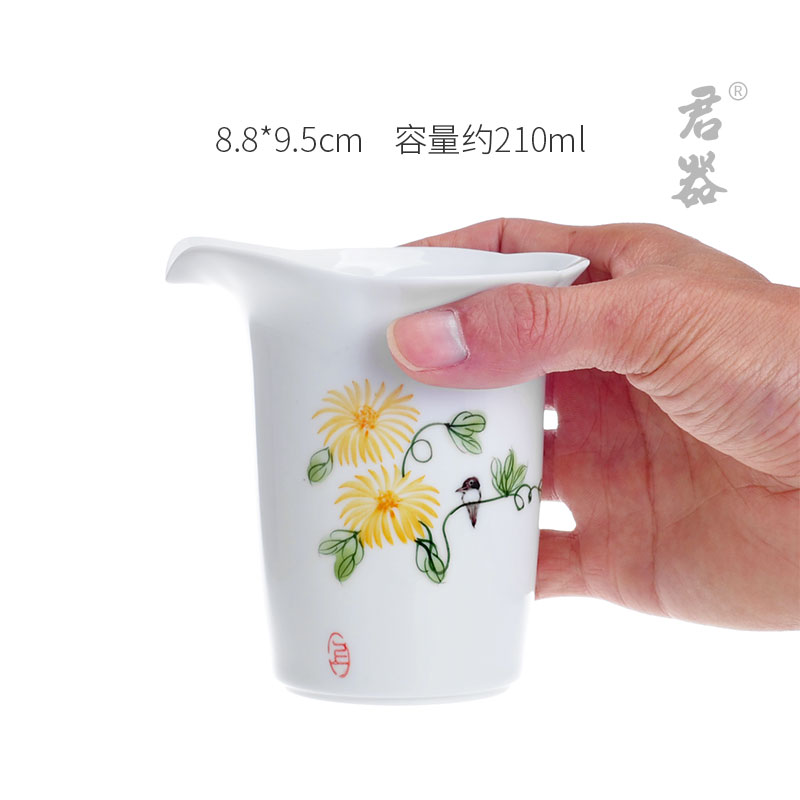 Jun ware hand - made kung fu tea set large male glass ceramic fair keller sea under the glaze color by patterns and a cup of tea
