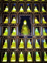 Smart ten thousand Buddha niche aluminum alloy plate holder one thousand Buddha niche one thousand Buddha wall Divine Niche Imitation glazed Buddha Palace Deposit shelf