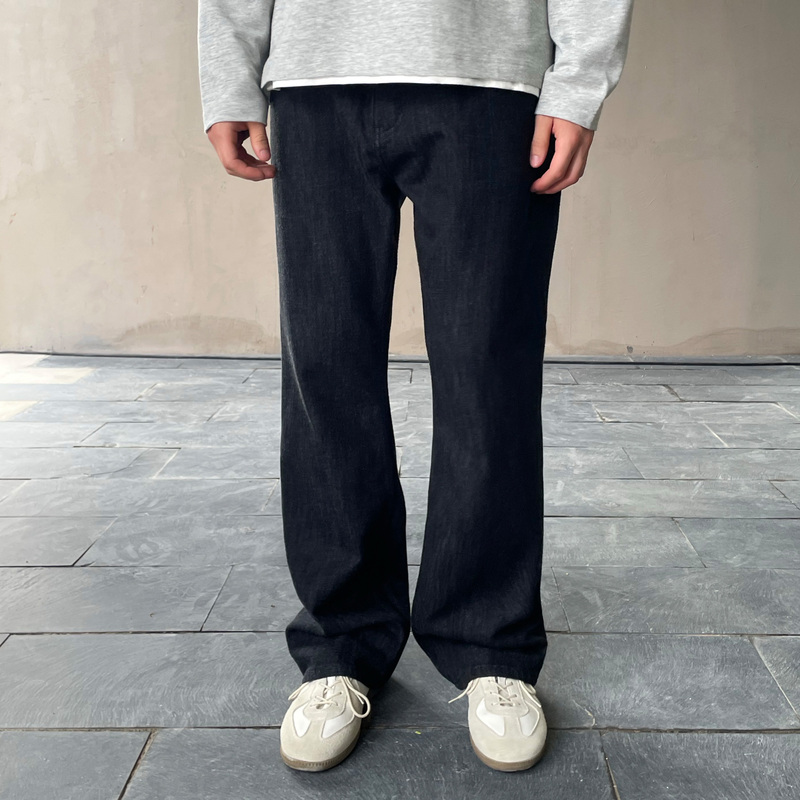 【Green Label】Haonanhuang 13-Ounce Wool-Linen Blend Paris Button Skinny Fit Jeans