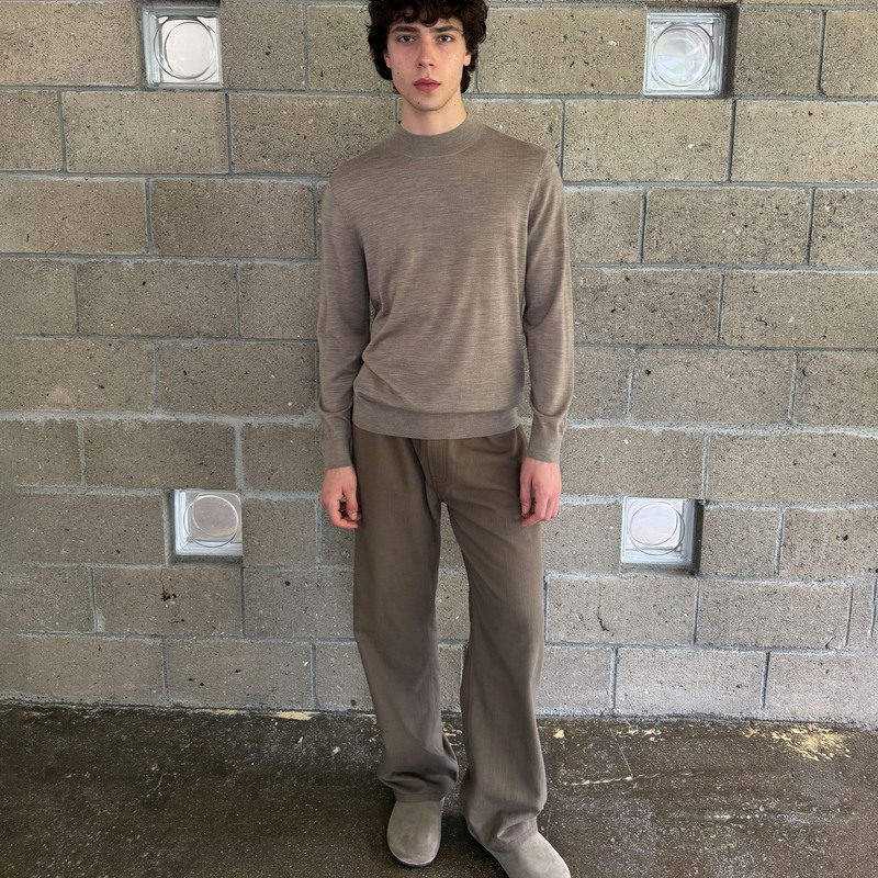 Haonanhuang Old Money Style 320g Linen Blend Textured Five-Pocket Denim Casual Pants Haonanhuang Old Money Style 320g Linen Blend Textured Five-Pocket Denim Casual Pants