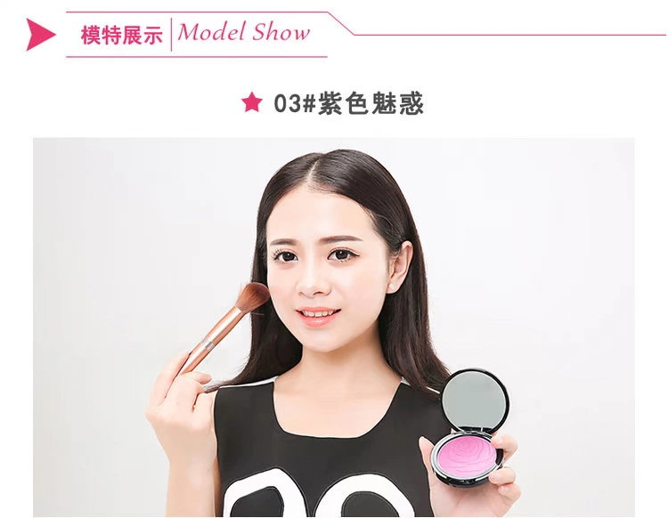 Lulan Gina Blush Trang điểm màu nude dưỡng ẩm làm sáng màu cho người mới bắt đầu - Blush / Cochineal phấn má gogo tales