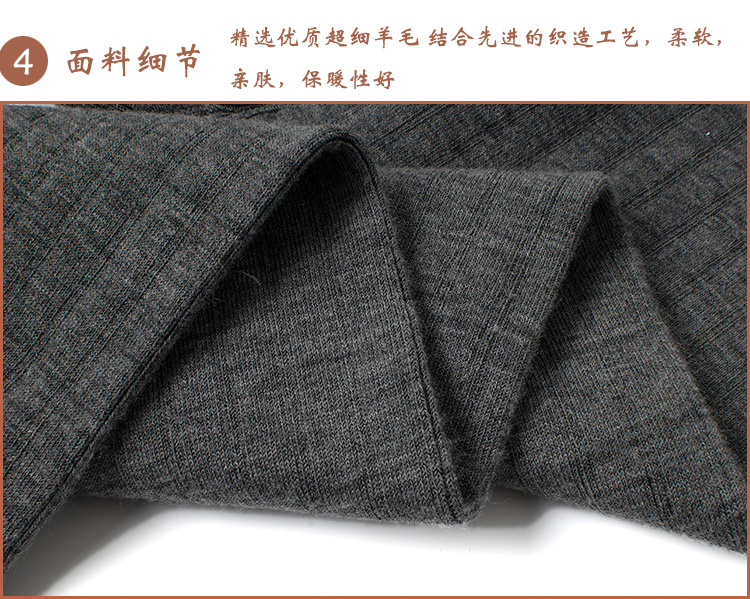 Dày lên  quần len mỏng quần cashmere nam ấm áp quần trung và cũ tuổi lỏng lẻo cộng với phân bón XL quần len