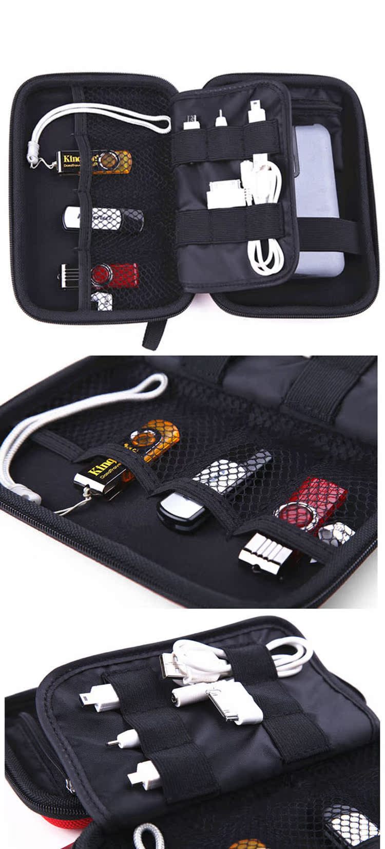 Portable Storage kỹ thuật số cáp dữ liệu sạc túi điện thoại tai nghe U Shield U đĩa lưu trữ hộp gói đa chức năng lưu trữ - Lưu trữ cho sản phẩm kỹ thuật số bao đựng tai nghe airpods