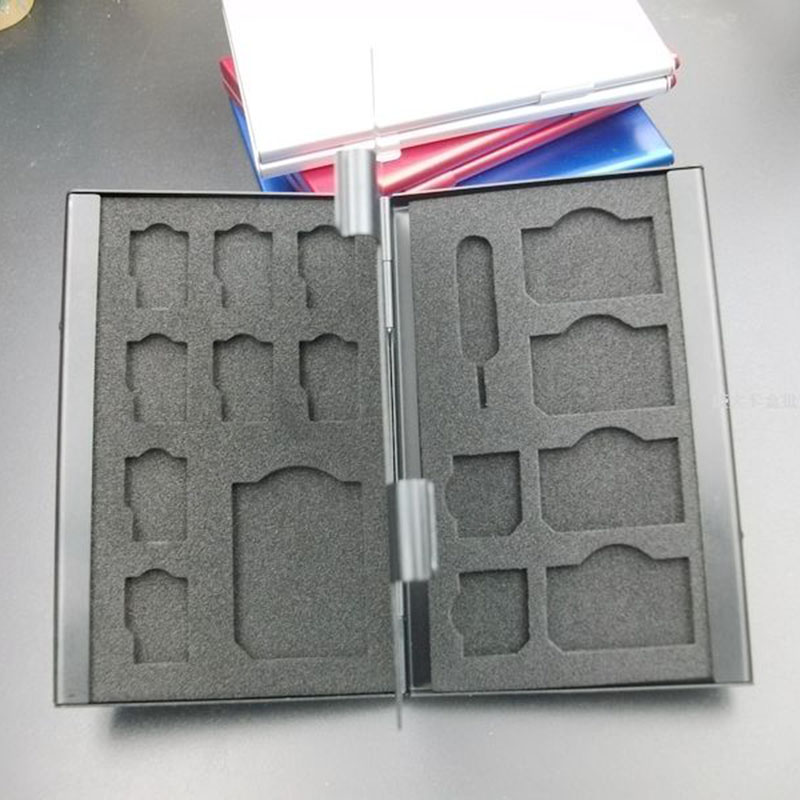 hộp nhôm SD TF thẻ SIM điện thoại di động máy ảnh kỹ thuật số băng cassette hộp bộ sưu tập khi kết thúc gói Nagorno-Karabakh - Lưu trữ cho sản phẩm kỹ thuật số bao đựng airpod 2