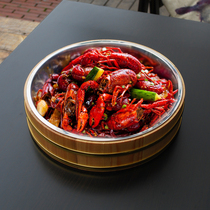 Spicy crayfish plate creative commercial hotel special lobster plate commercial restaurant personalized lobster plate