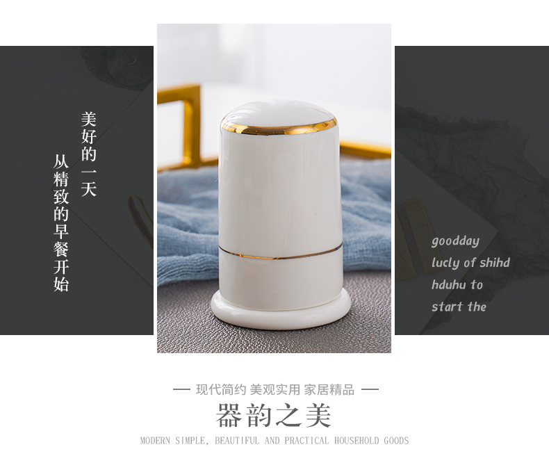 Jingdezhen ceramic toothpicks extinguishers pure white up phnom penh ipads porcelain tooth sign/toothpick box of creative restaurant gourd toothpick