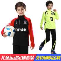Childrens football suit suit mens and womens long sleeve football training uniform