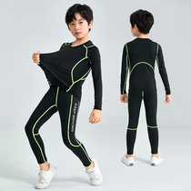 Autumn and winter childrens football clothing tights training clothing autumn play the bottom of the boy autumn basketball sports suit women