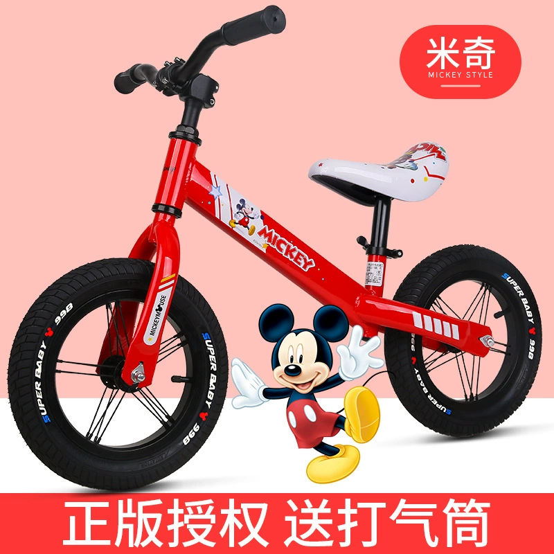 Xe đạp cân bằng chính hãng Disney xe tay ga trẻ em không có bàn đạp Mẫu giáo 2-6 tuổi cho bé đi xe đạp hai bánh - Smart Scooter