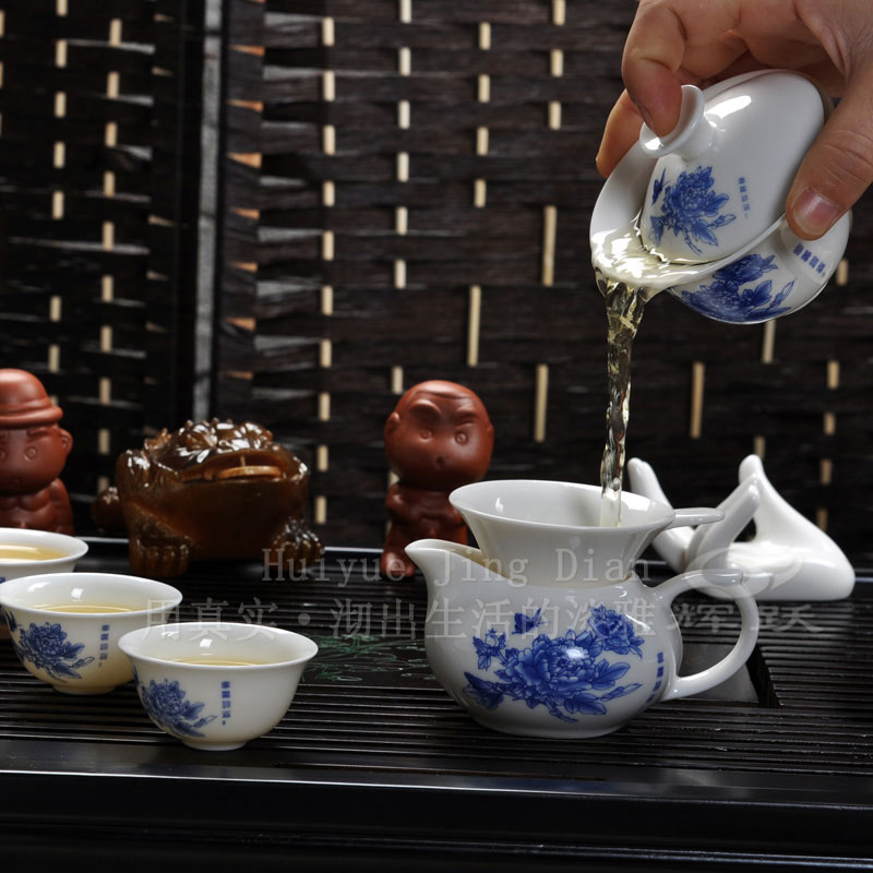 Hui, make tea tray was kung fu tea set tea service of a complete set of ceramic solid wood tea tray to match the kettle