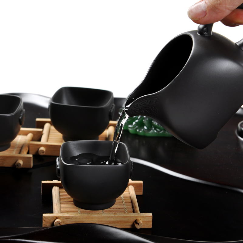 Hui, make solid wood tea tray was kung fu tea set tea service purple sand tea blocks of a complete set of tea tray "rich"