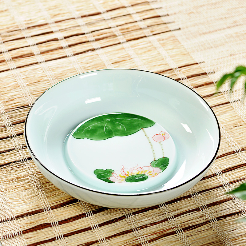 Hui, make tea service manual hand - made green CiHu supporting tea pot bearing seat teapot tea tea accessories motorcycle it pad bearing
