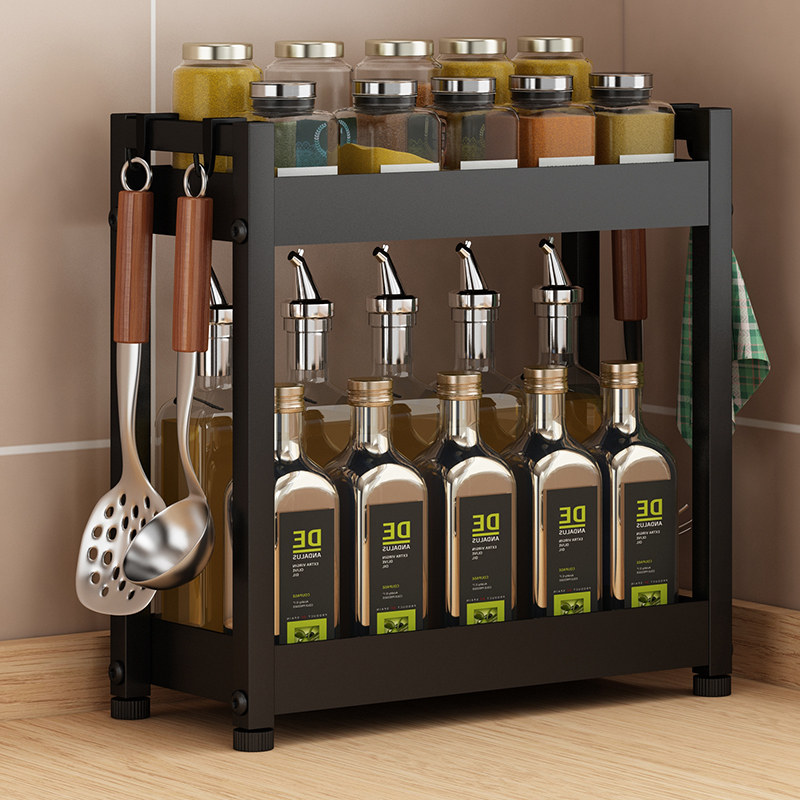 Kitchen Seasoning Shelf Multilayer Home table Noodle Sauce Bottle Soy Sauce Vinegar Bottle Small Space Storage Containing Deck Shelf