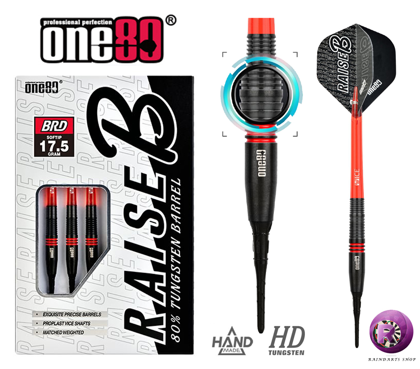 New ONE80 Brand RAISE Series B-RD High-density Tungsten Steel Professional Soft Dart) Electronic dart