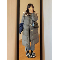 2021 Winter new cotton-padded clothes womens cotton-padded jacket explosion ins port style design sense niche thickening medium and long