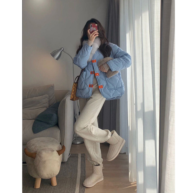 2021 winter new cotton-padded jacket women's hot style design niche cotton-padded jacket short section ins thickening small