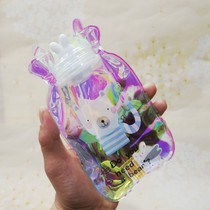 Water-filled hot water bag transparent warm water bag laser cute simple hipster cartoon portable hand warm treasure hand bag