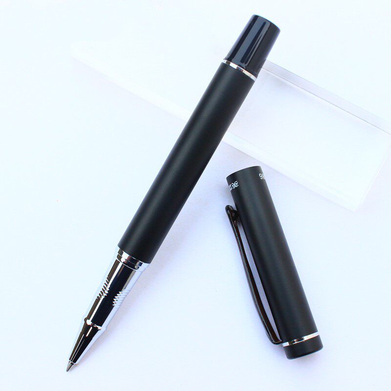  HERO Hero Treasure Pen 9086 Black Frosted Aqueous Pen Adult Business Office Writing Signature Pen Company Gift Signature Pen 0 5mm