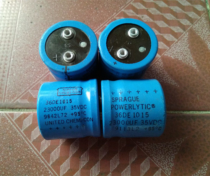 Original American Sibi Chemical 36DE series 35V23000UF audio amplifier fever aluminum electrolytic capacitor