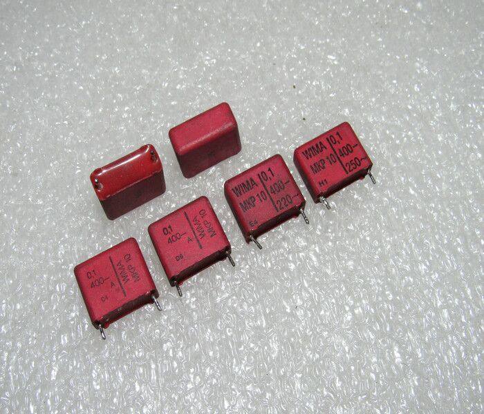 Germany WIMA Red Weima MKP10 400V0 1UF 104K P-15 copper foot coupling film capacitor