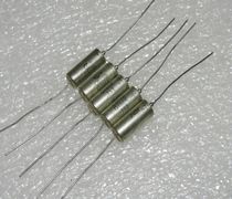 Antique American CORNING Corning 50V18UF 186K copper shell axial tantalum capacitor grinding DAC good product