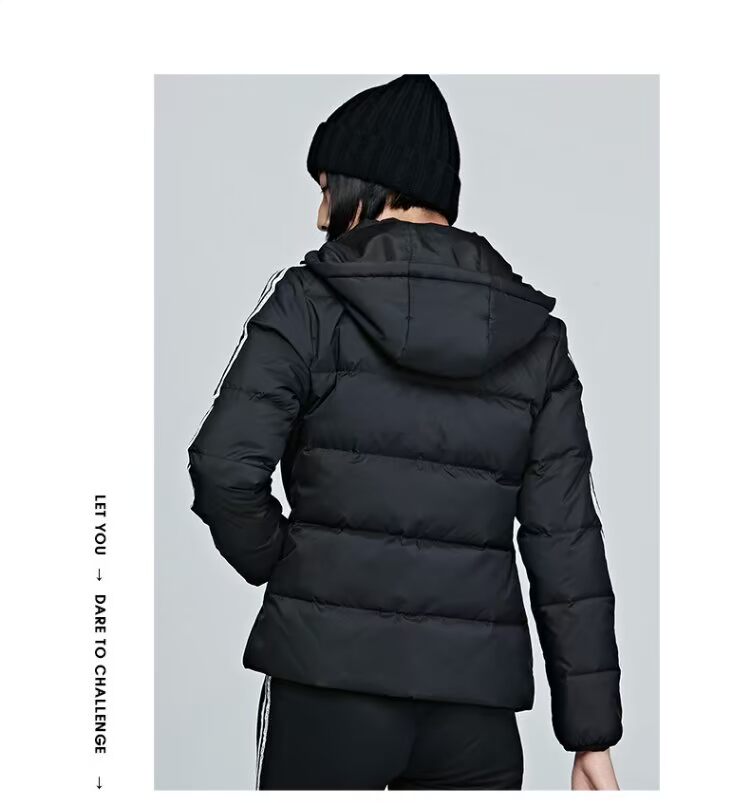 Bộ đồ thể thao Hongxing Erke nữ 2018 mới mùa đông trùm đầu xuống áo khoác thể thao quần áo khoác ấm áo bộ nỉ nike