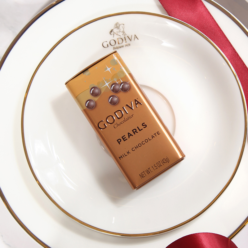GODIVA imported chocolate Govan Gogh milk chocolate bean blackout 43g iron jars pearls chocolate 