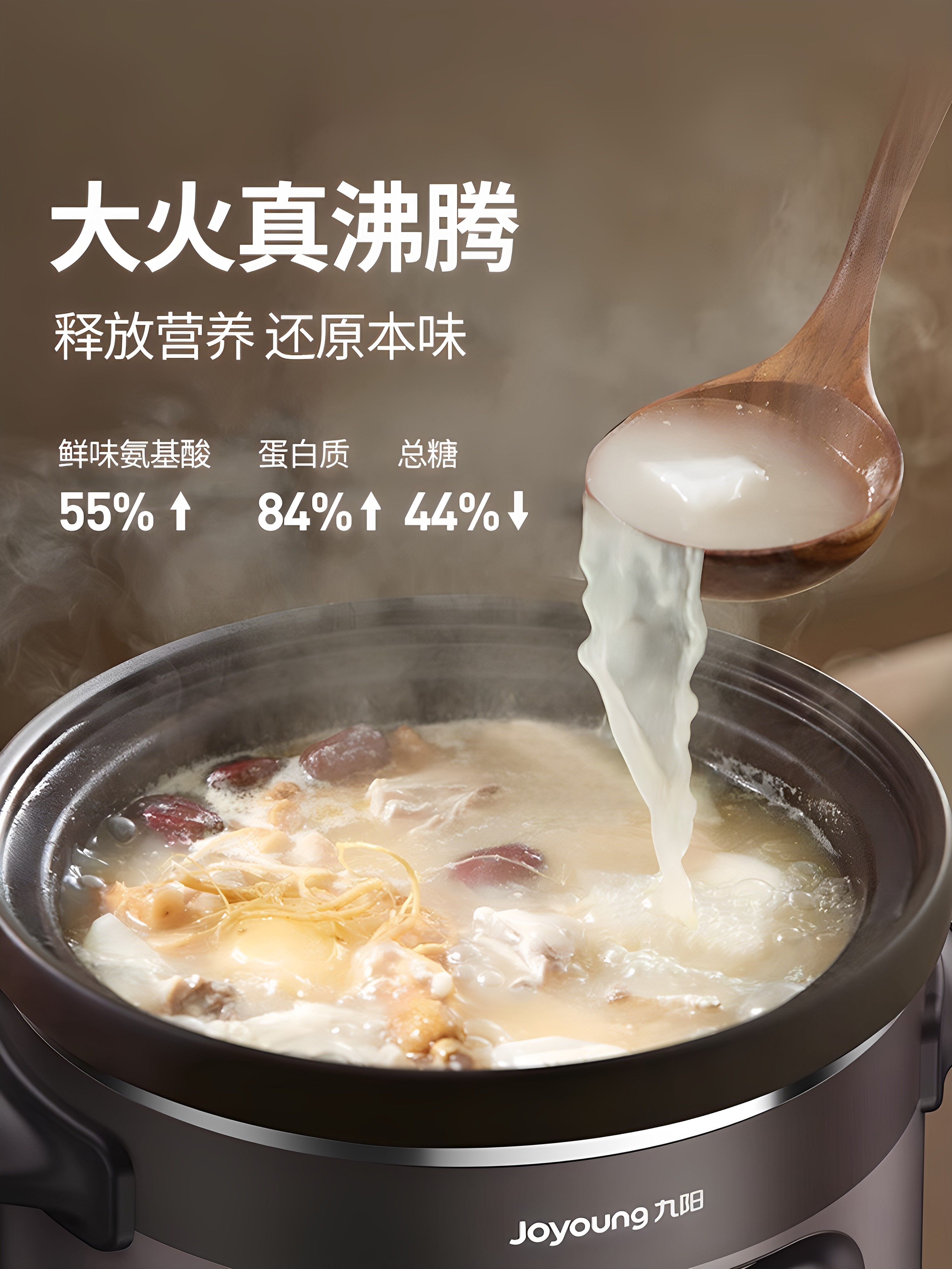 Joyoung Electric Stew Pot, Soup Pot, Porridge Pot, Household Automatic Soup Pot, Electric Clay Pot, Purple Clay Boiling Stew New Model