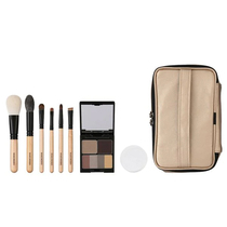 Set white Fengtang official website Qualifies seven props Makeup Brush Suit With Brow Powder Makeup Bag